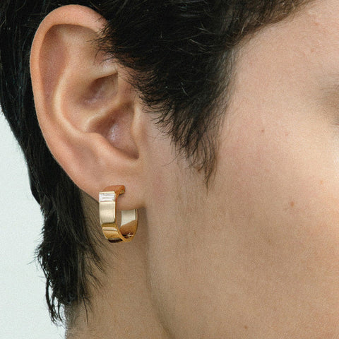 5mm Braga Hoop Earrings with Lab-grown Diamonds