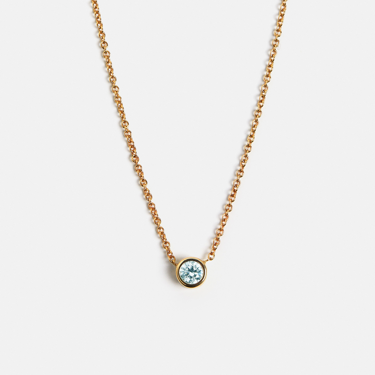 Ginta Necklace with Aquamarine