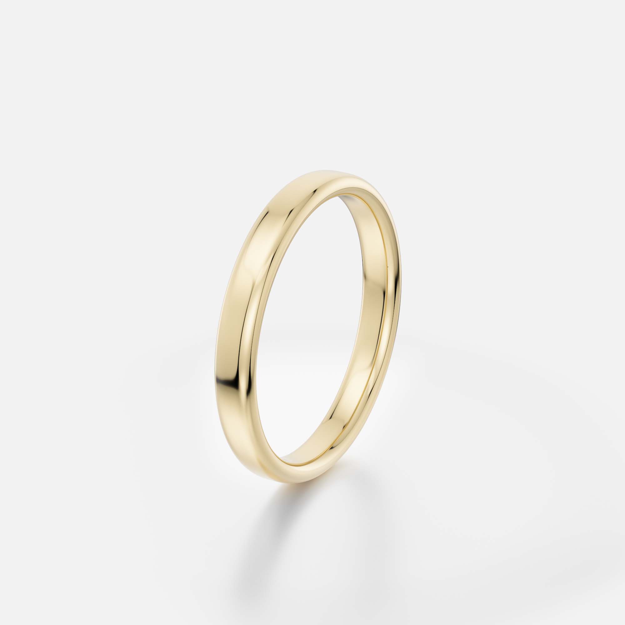 Simple 3mm thick wedding band for man with comfort fit and flat profile in 14k, 18k gold or platinum by SHW famous fine jewelry store in NYC