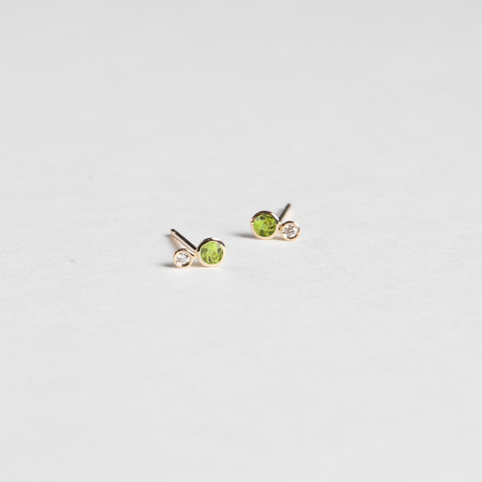 Kiki Stud Earrings with Pink Tourmaline