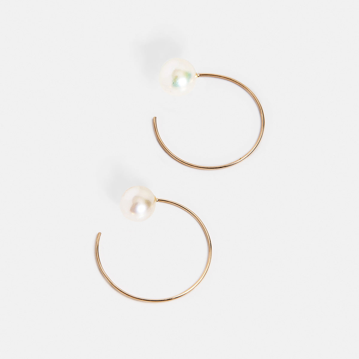 Saga Large Earrings with Pearls