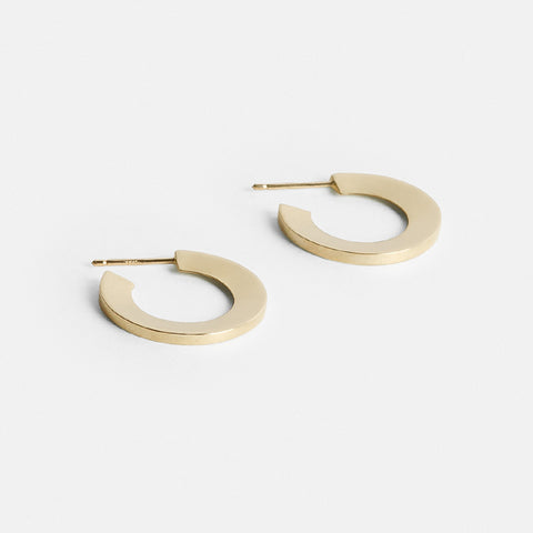 Kai Minimal Hoops in 14k Gold By SHW Fine Jewelry NYC