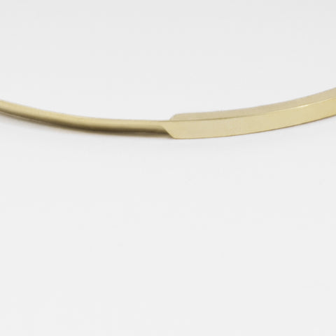 Ura Handmade Bangle in Yellow Brass By SHW Fine Jewelry NYC