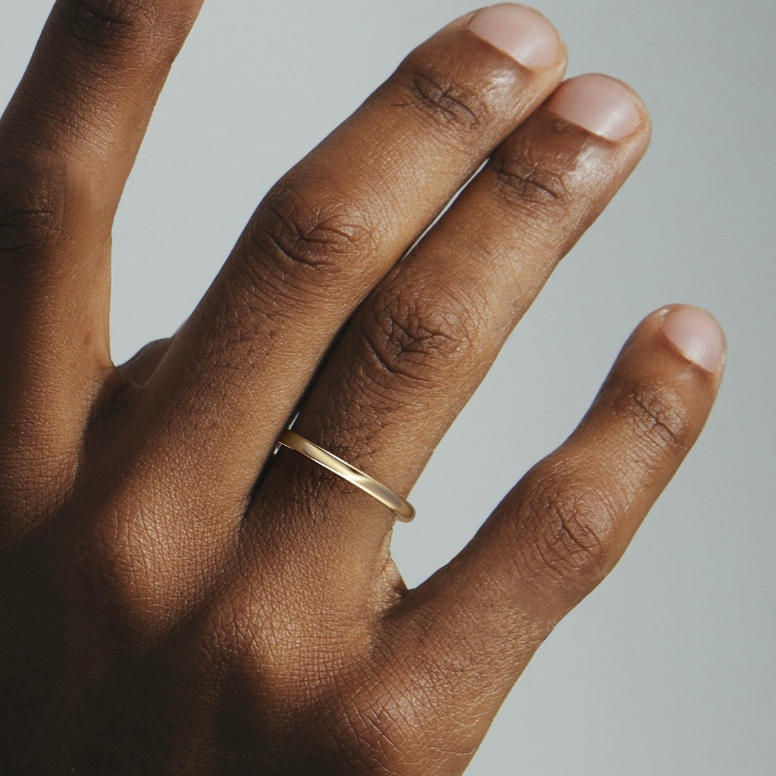 Domed and Flat profile Wedding Band with Engravings in solid 14k 18k yellow white rose gold platinum by SHW cool fine jewelry store in NYC