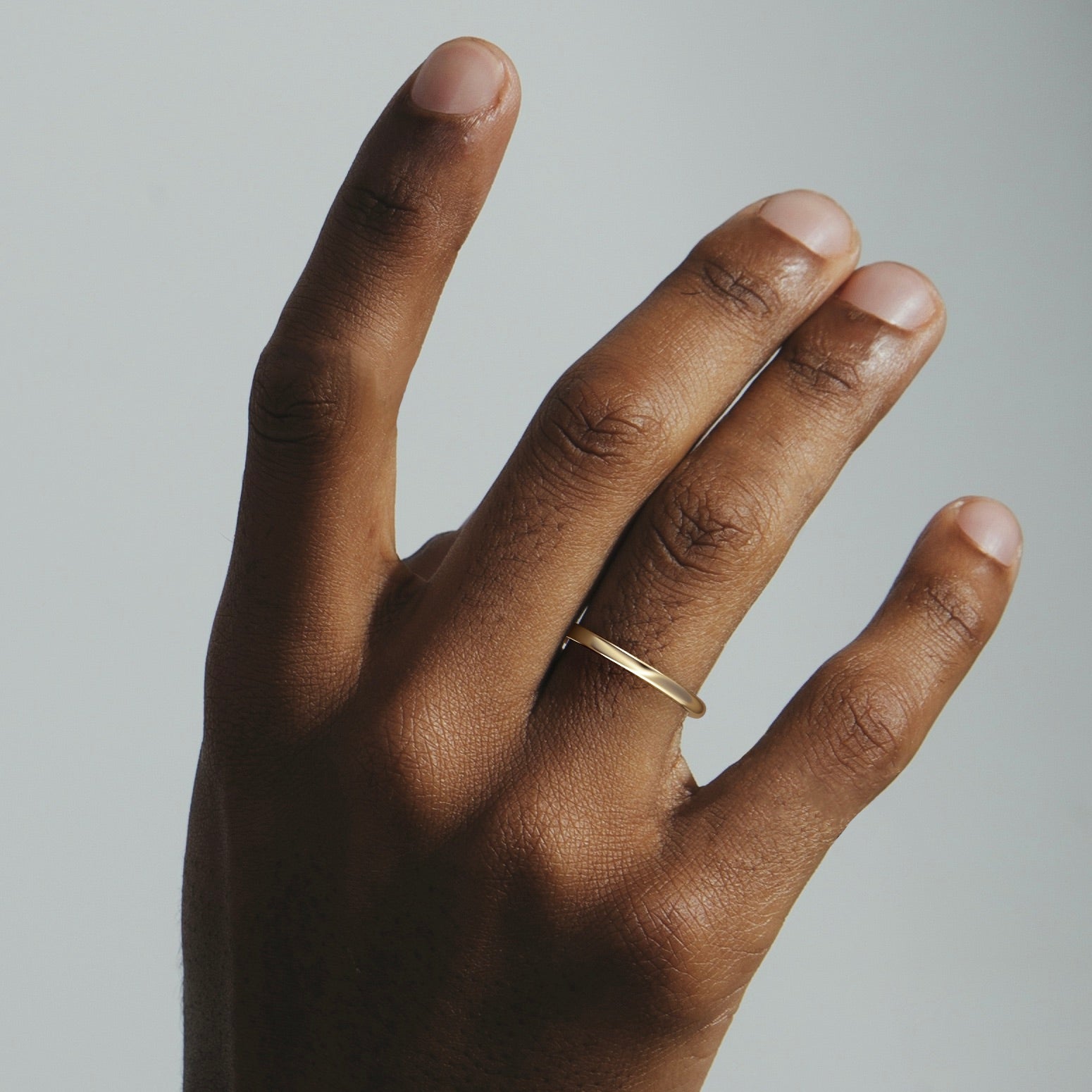 Domed and Flat profile Wedding Band with Engravings in solid 14k 18k yellow white rose gold platinum by SHW cool fine jewelry shops in NYC