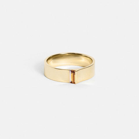 5mm Braga Ring with Citrine