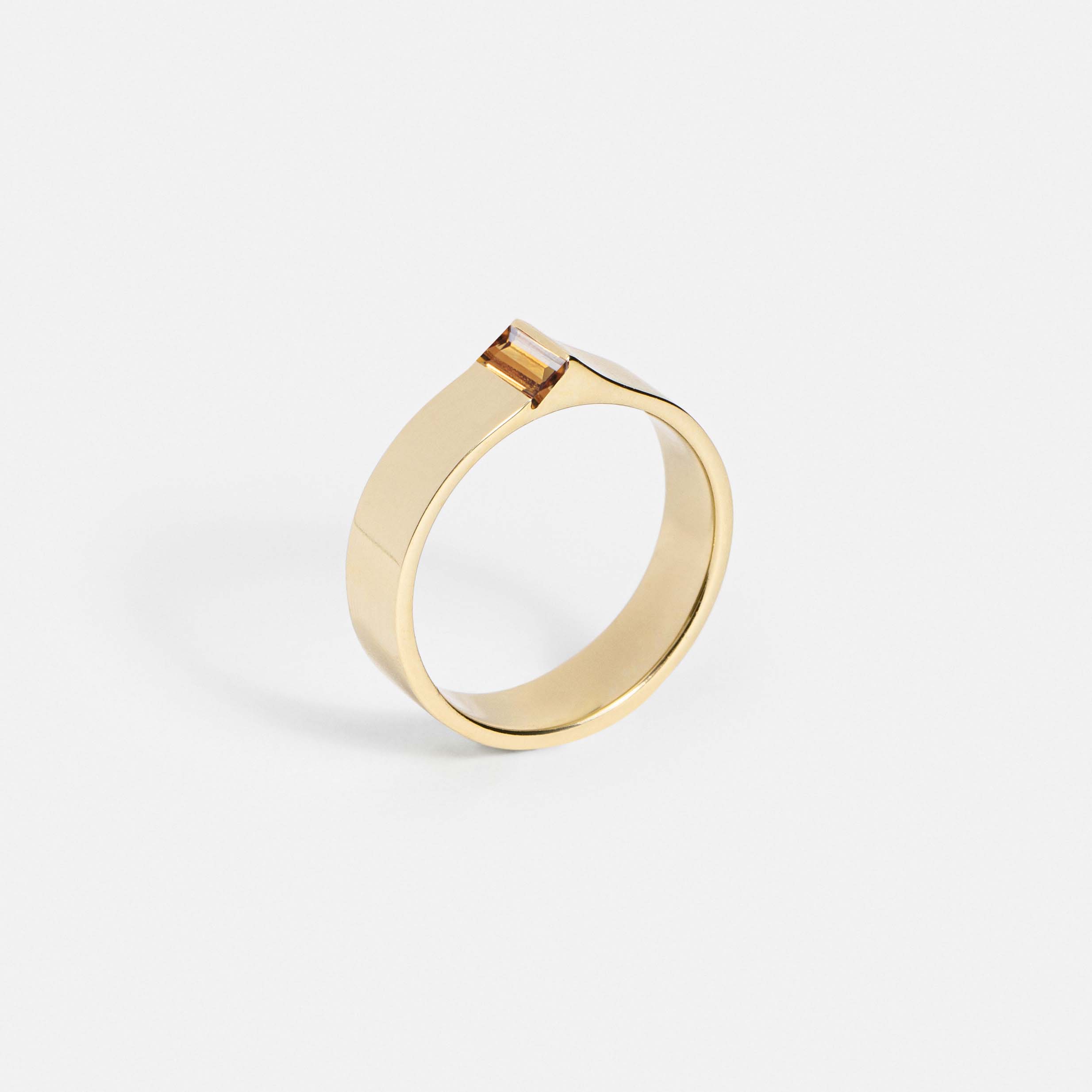 5mm Braga Ring with Citrine