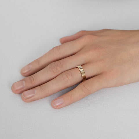 Minimal Designer Wedding Band with two Baguette Cut Natural white diamonds in solid 14k or 18k gold platinum by SHW fine jewelry shop in NYC
