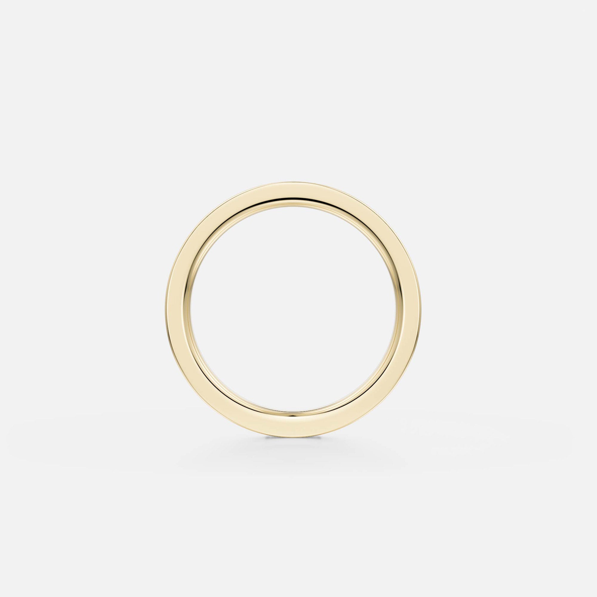Contemporary Statement Ring with baguette cut ethical mined white diamonds around band in solid 14 karat gold by SHW fine jewelry shop NYC