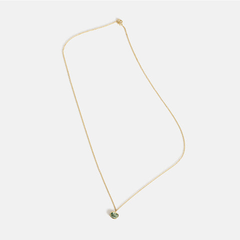 Dana Necklace with Light Green Sapphire