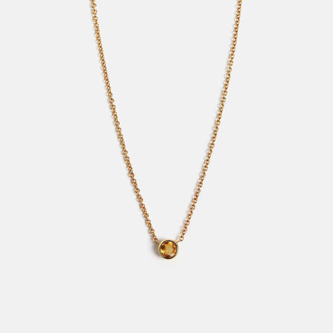 Ginta Necklace with Citrine