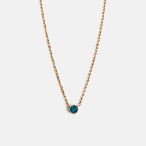 Ginta Necklace with London Blue Topaz