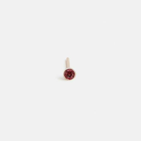 Large Kaya Stud with Ruby
