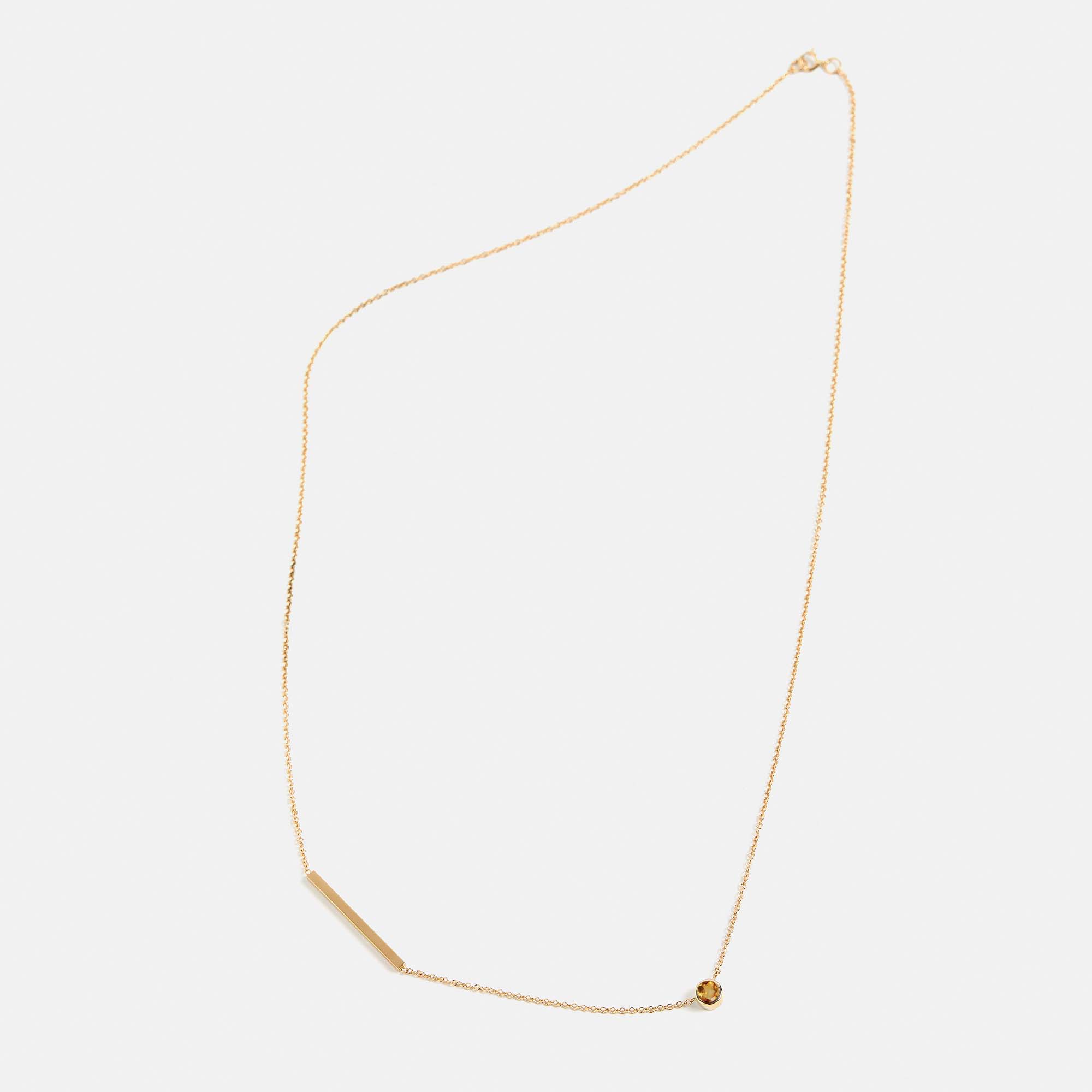 Tali Necklace with Citrine