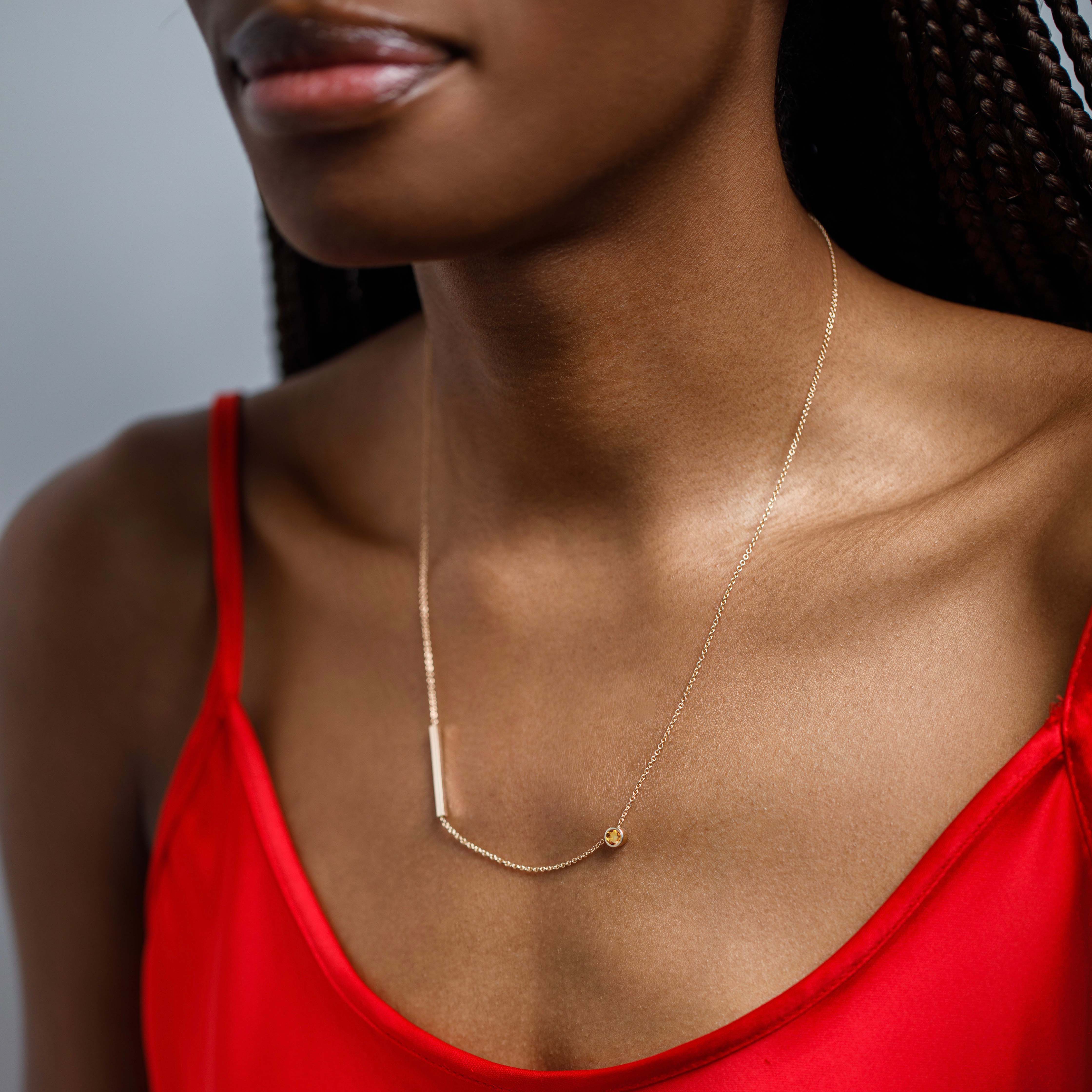 Tali Necklace with Citrine