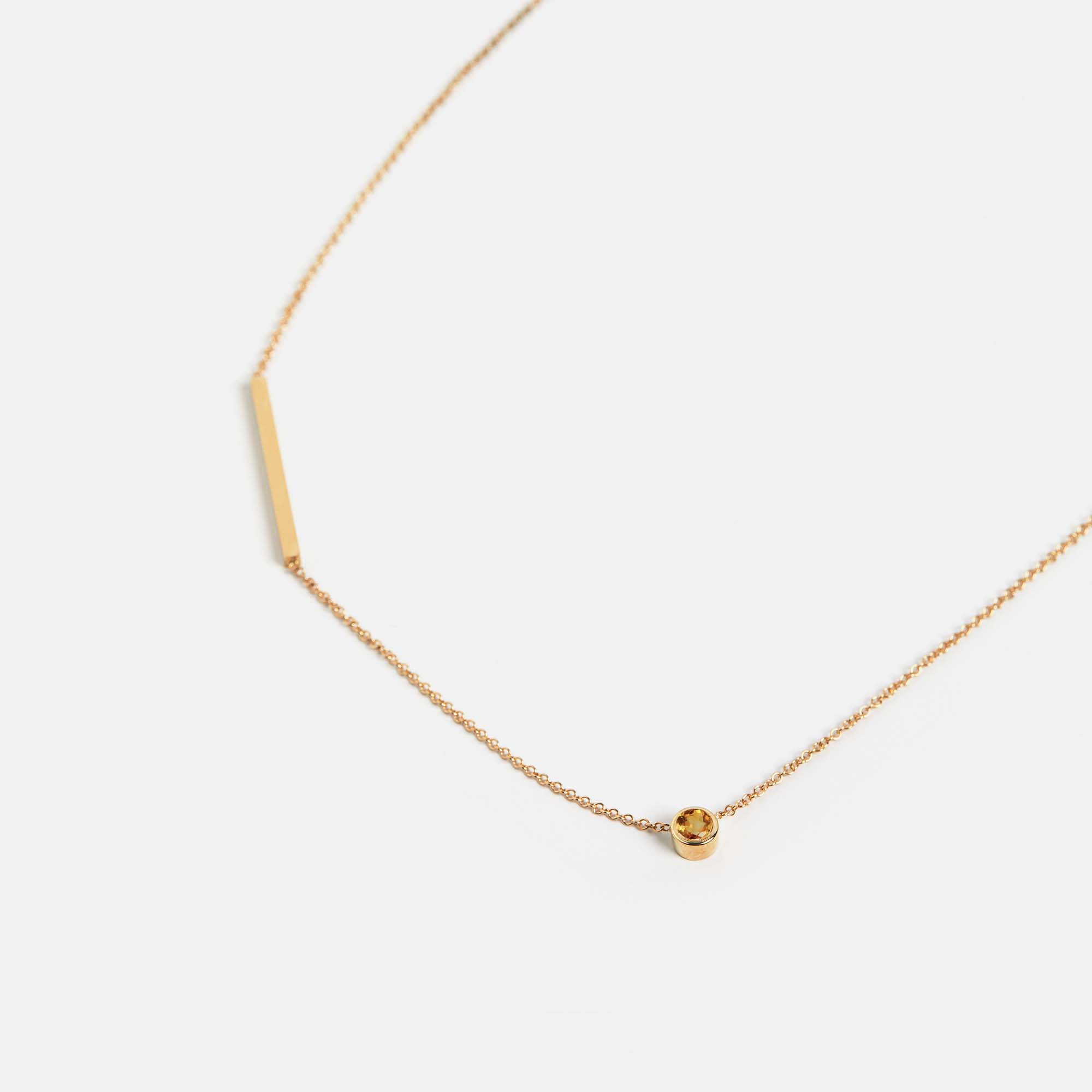 Tali Necklace with Citrine
