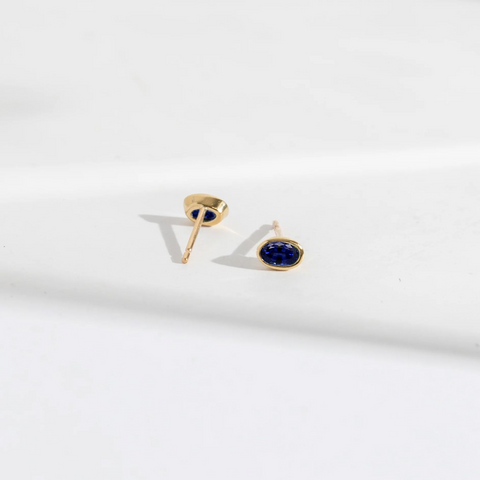 Ana Earrings with Sapphires