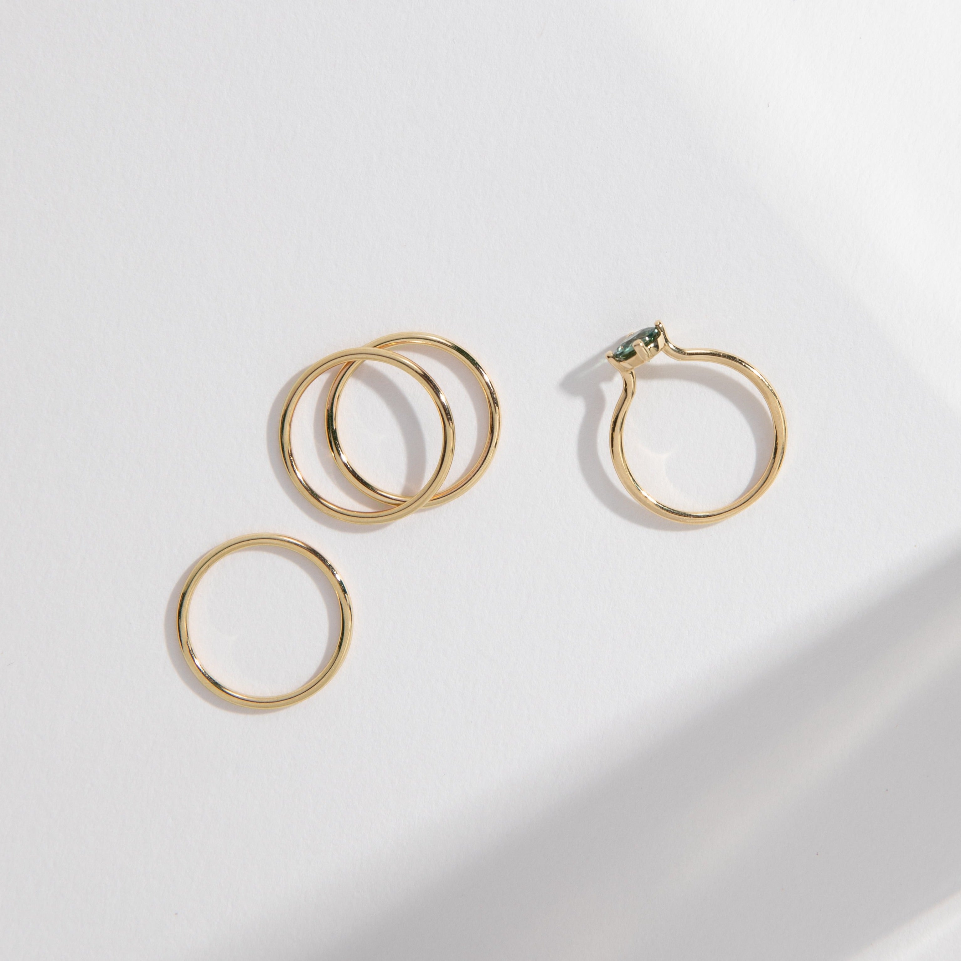 Simple Looking Round Wedding Band in Solid 14k yellow white rose gold by SHW best fine jewelry shop in New York City Manhattan