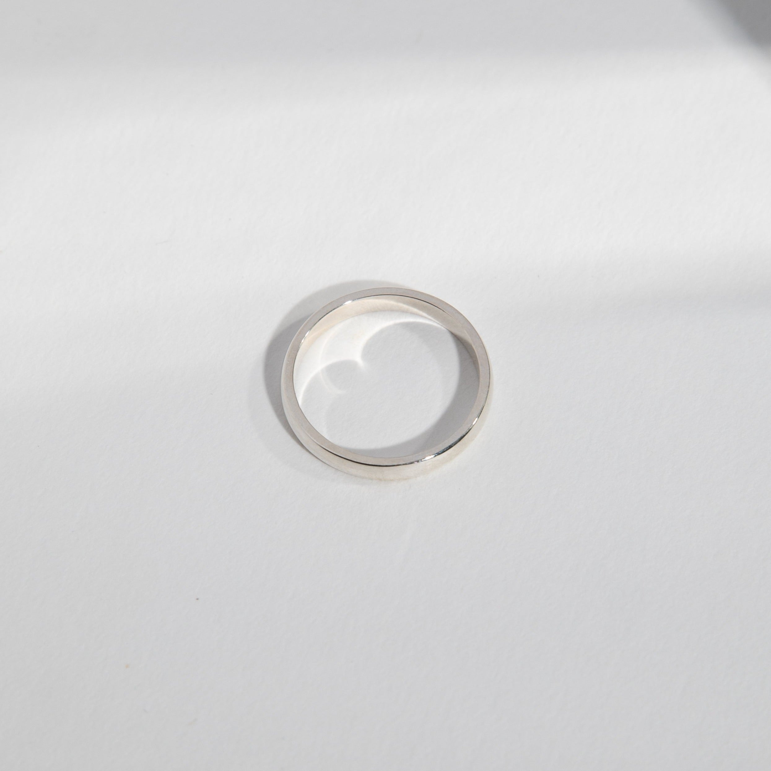 Classic Unisex Wedding Ring with Domed Profile in solid 14 karat yellow white rose gold by SHW famous fine jewelry store in Downtown NYC