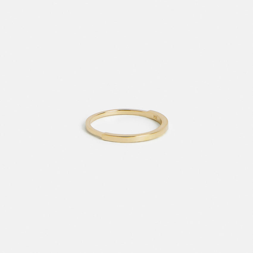 Ari Plain Ring in 14k Gold By SHW Fine Jewelry NYC