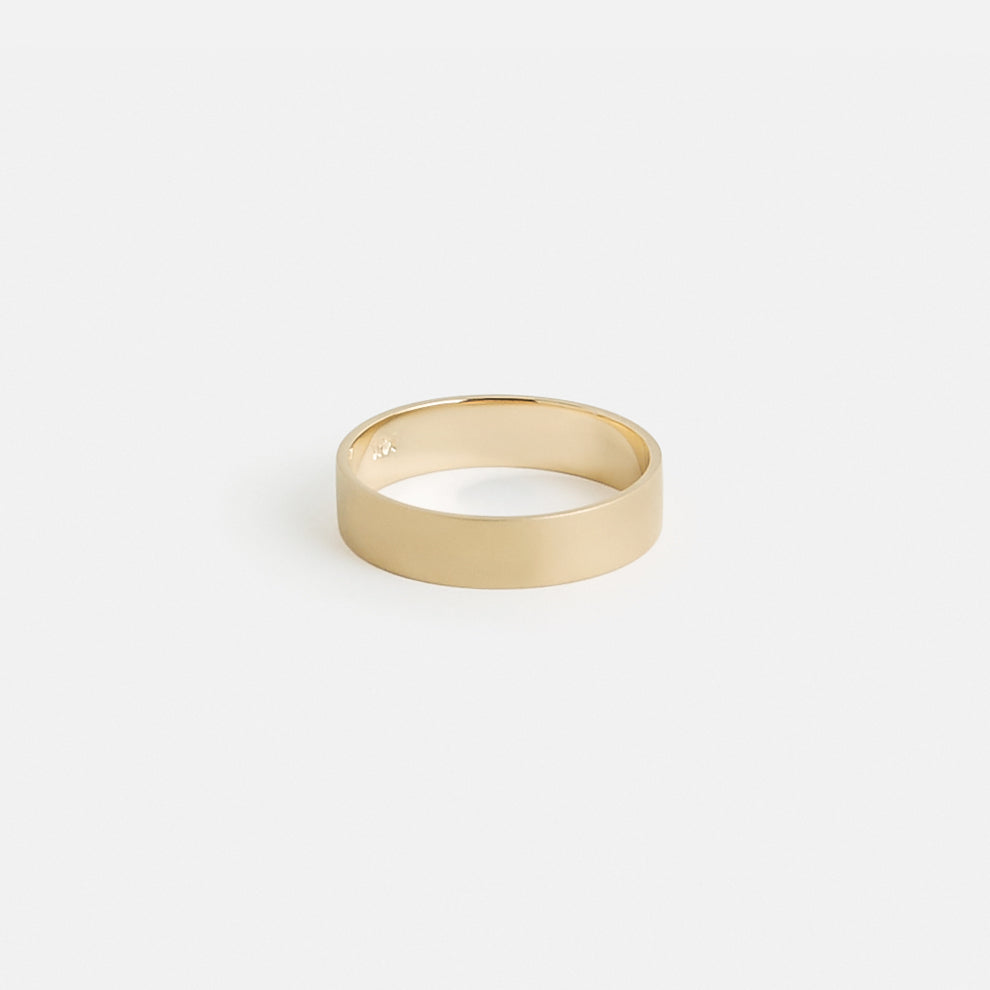 Modern Mens Wedding Ring with sandblasted finish in solid 14 karat yellow, white, rose gold by SHW famous fine jewelry store in Downtown NYC