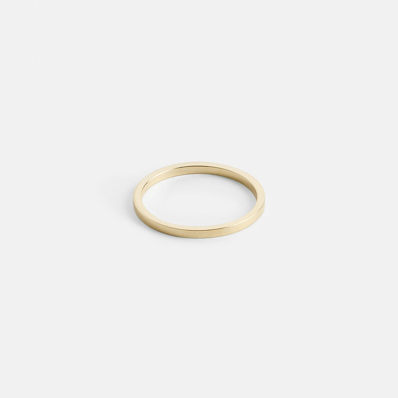 Dainty Simple Thin Stackable Womens Wedding Band with Flat profile in 14k, 18k yellow, white, rose gold by SHW cool fine jewelry store in NYC