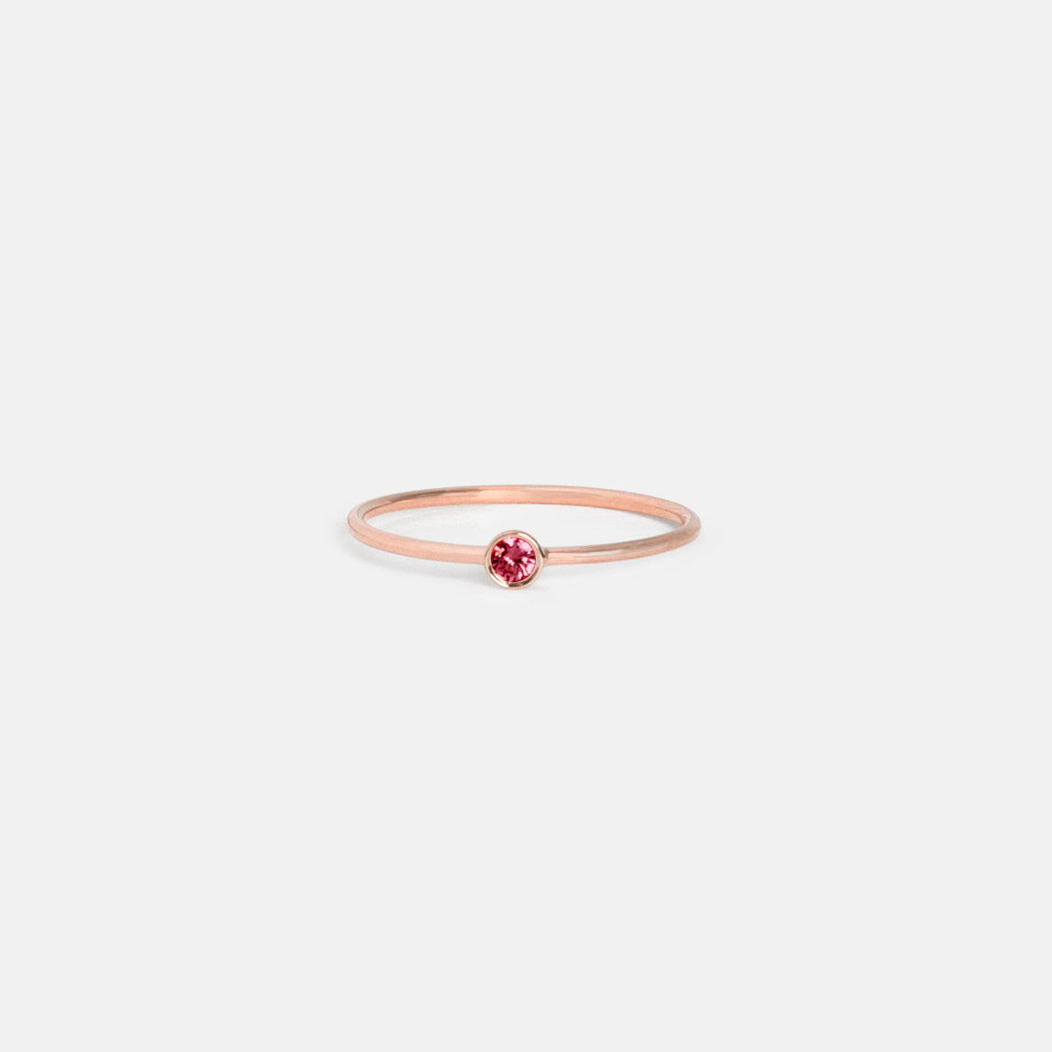 Large Kaya Ring in 14k Rose Gold set with Ruby by SHW Fine Jewelry