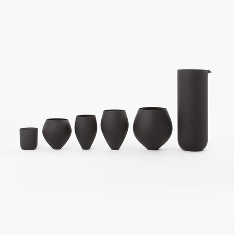 Black Glass Tapered Tumbler