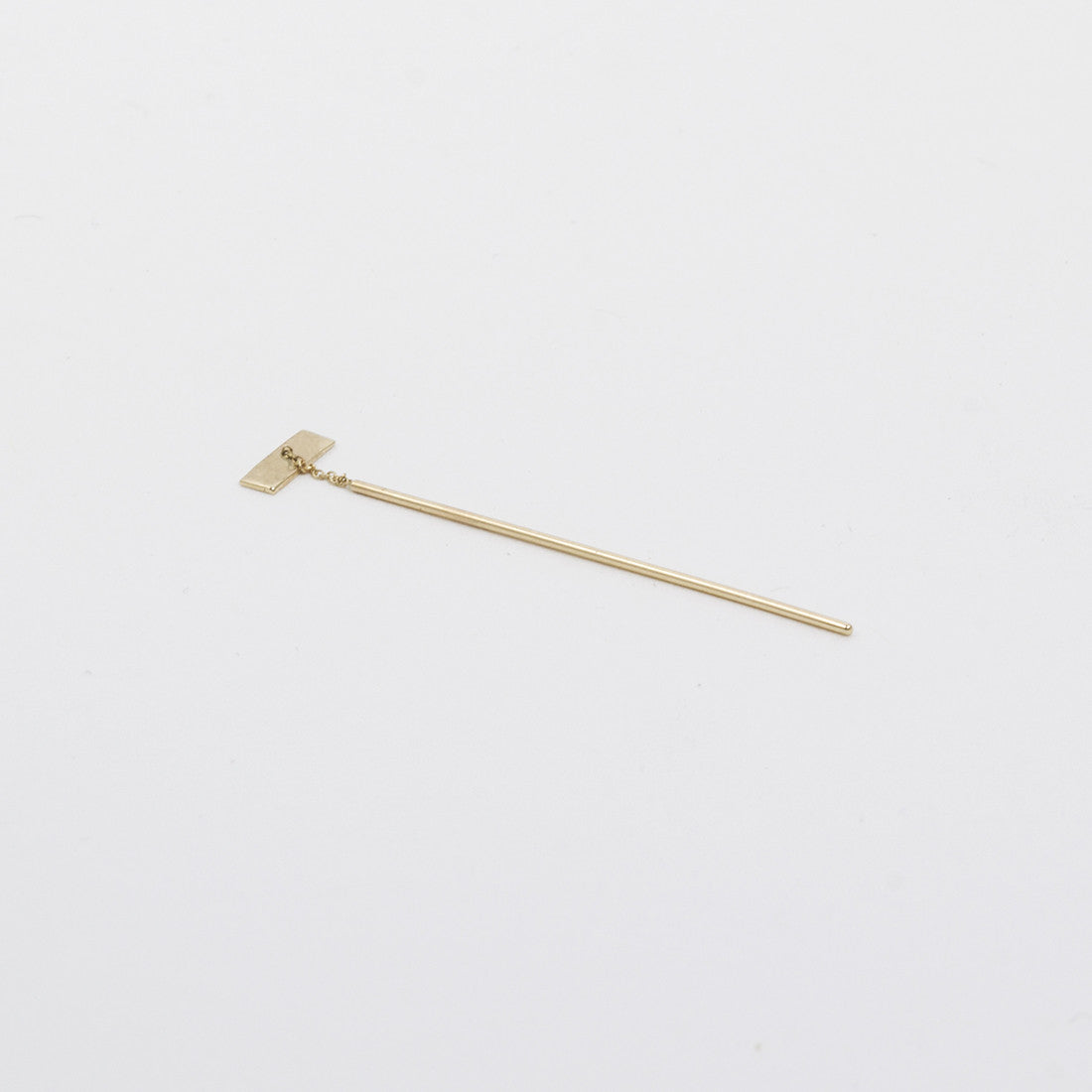 Tili Long Cool Pull Through Earring in 14k Gold By SHW Fine Jewelry NYC