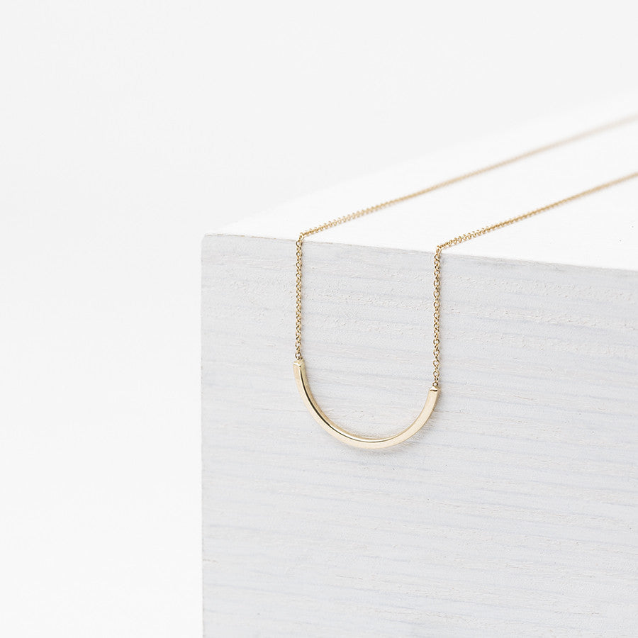 Uva Minimal Necklace in 14k Gold By SHW Fine Jewelry NYC