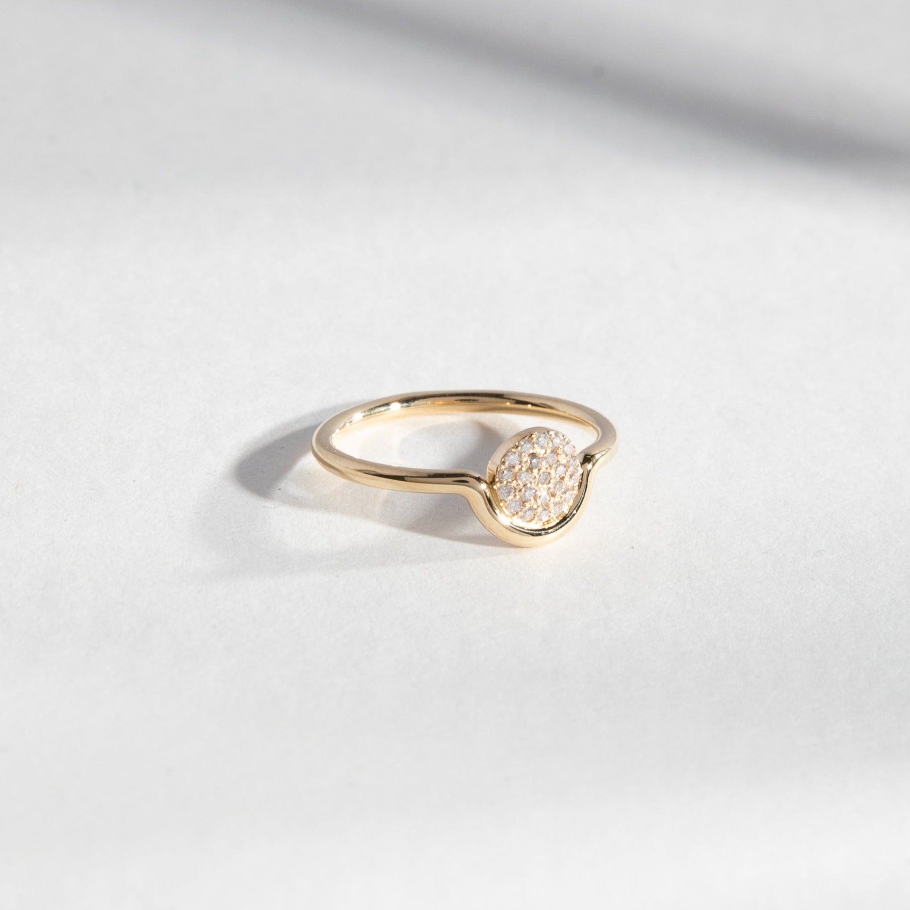 Bodu Cool Ring in 14k Gold set with lab-grown diamonds By SHW Fine Jewelry Codu Alternative Ring in 14k Gold set with lab-grown diamonds By SHW Fine Jewelry NYC