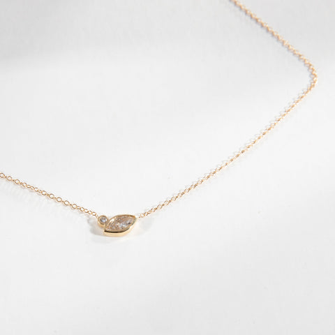 Liepa Unique Necklace in 14k Gold set with lab-grown diamonds By SHW Fine Jewelry New York City