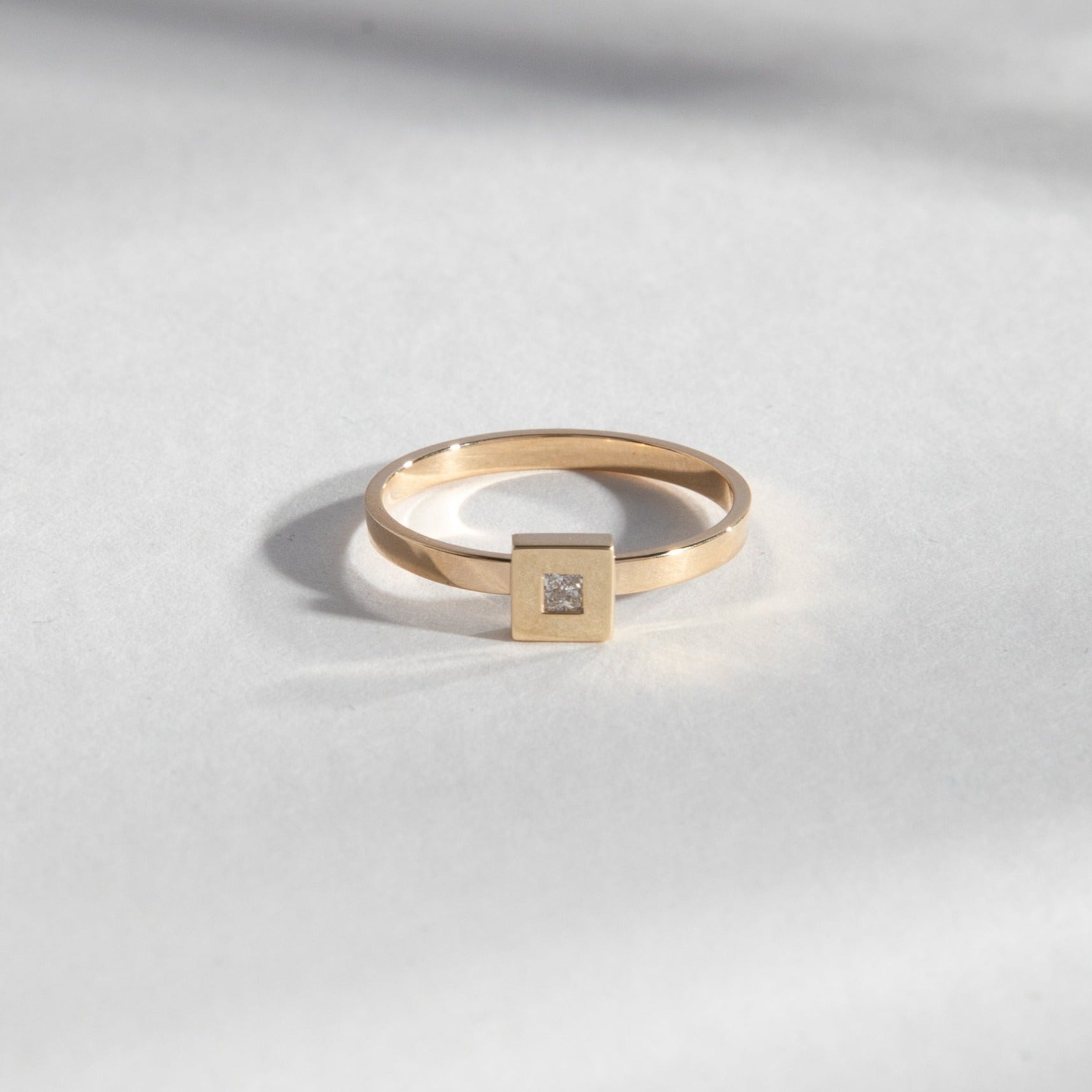 Sada Alternative Ring in 14k Gold set with lab-grown diamonds By SHW Fine Jewelry NYC