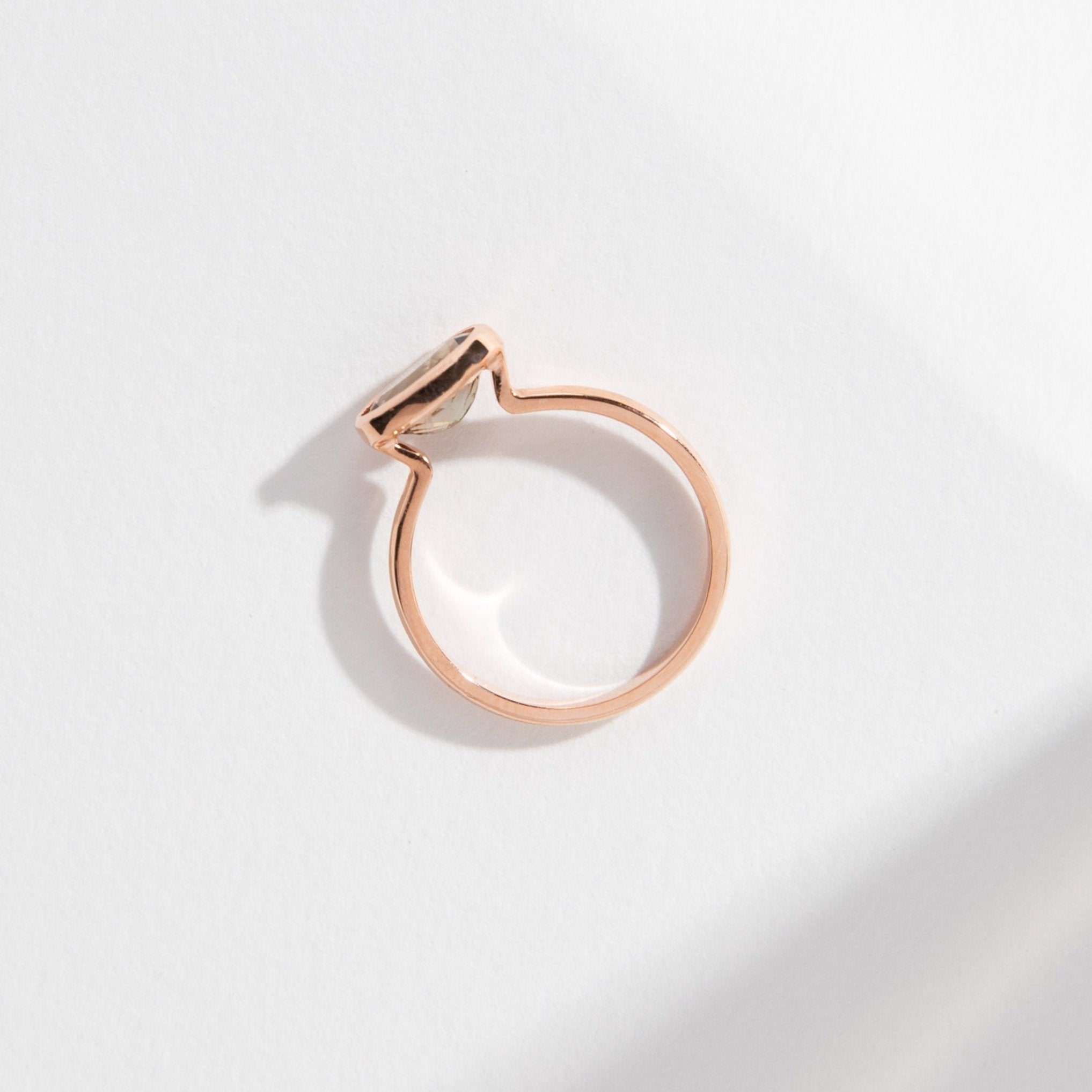 Syd Unique Ring with Andalusite Gemstone in 14k Rose Gold – SHW
