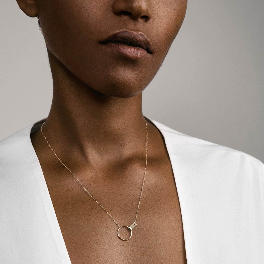 Vasara Cool Necklace in 14k Gold By SHW Fine Jewelry NYC