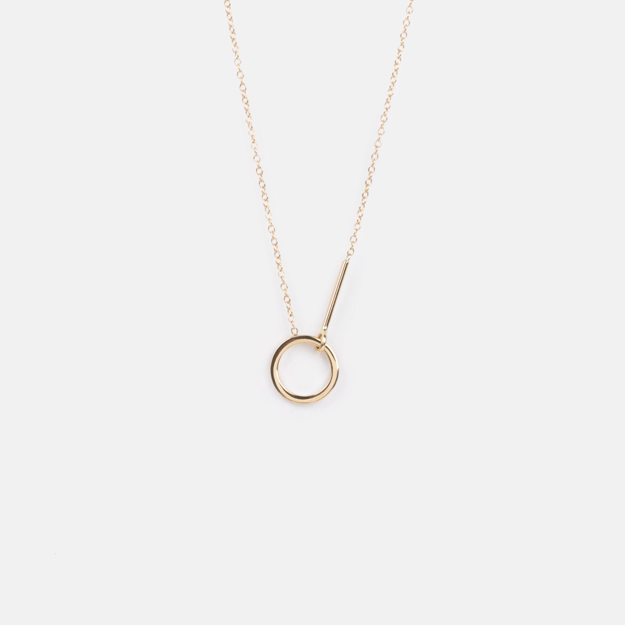 Visata Plain Necklace in 14k Gold By SHW Fine Jewelry NYC