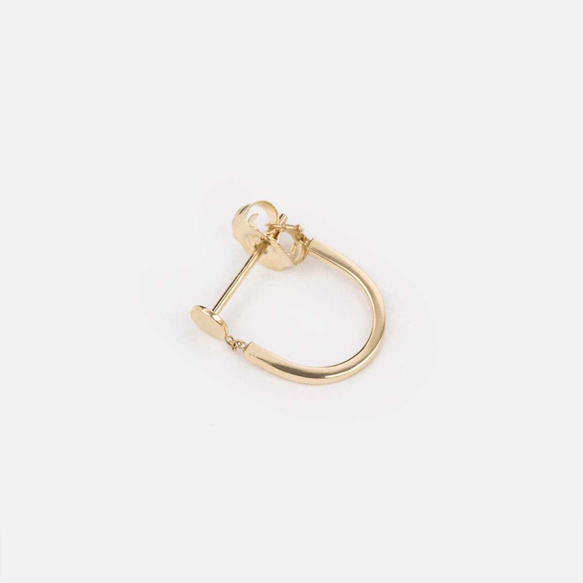 Mini Rita Handmade Hug Earring in 14k Gold By SHW Fine Jewelry New York City