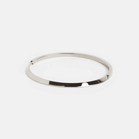 Ura Designer Bangle in White Brass By SHW Fine Jewelry NYC